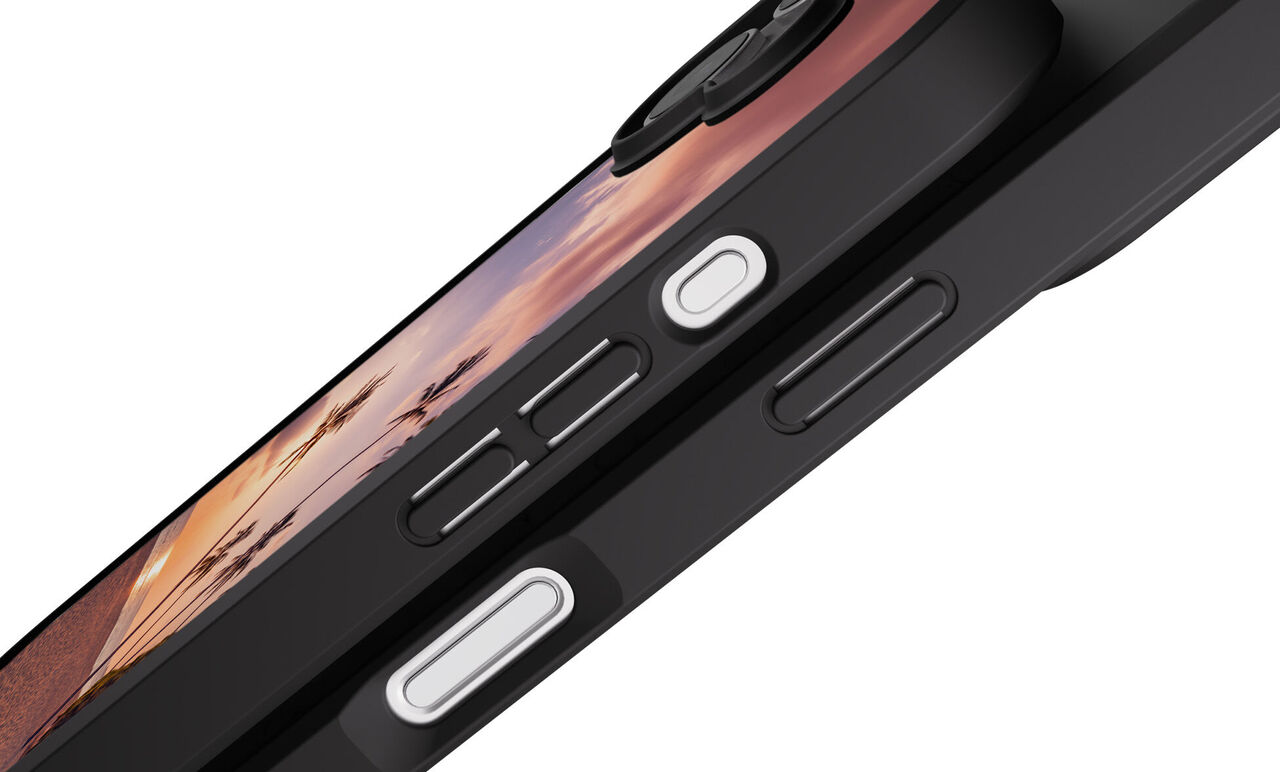 Lateral de la funda de móvil personalizada Esencial con fotos Nivocase.