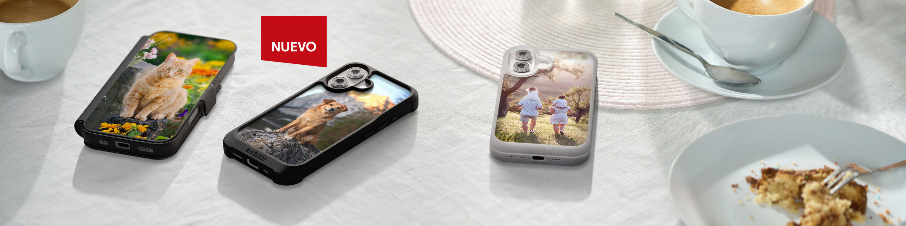 Crea fundas de móvil personalizadas con tus mejores fotos y protege tu móvil al máximo mientras llevas una foto siempre contigo.