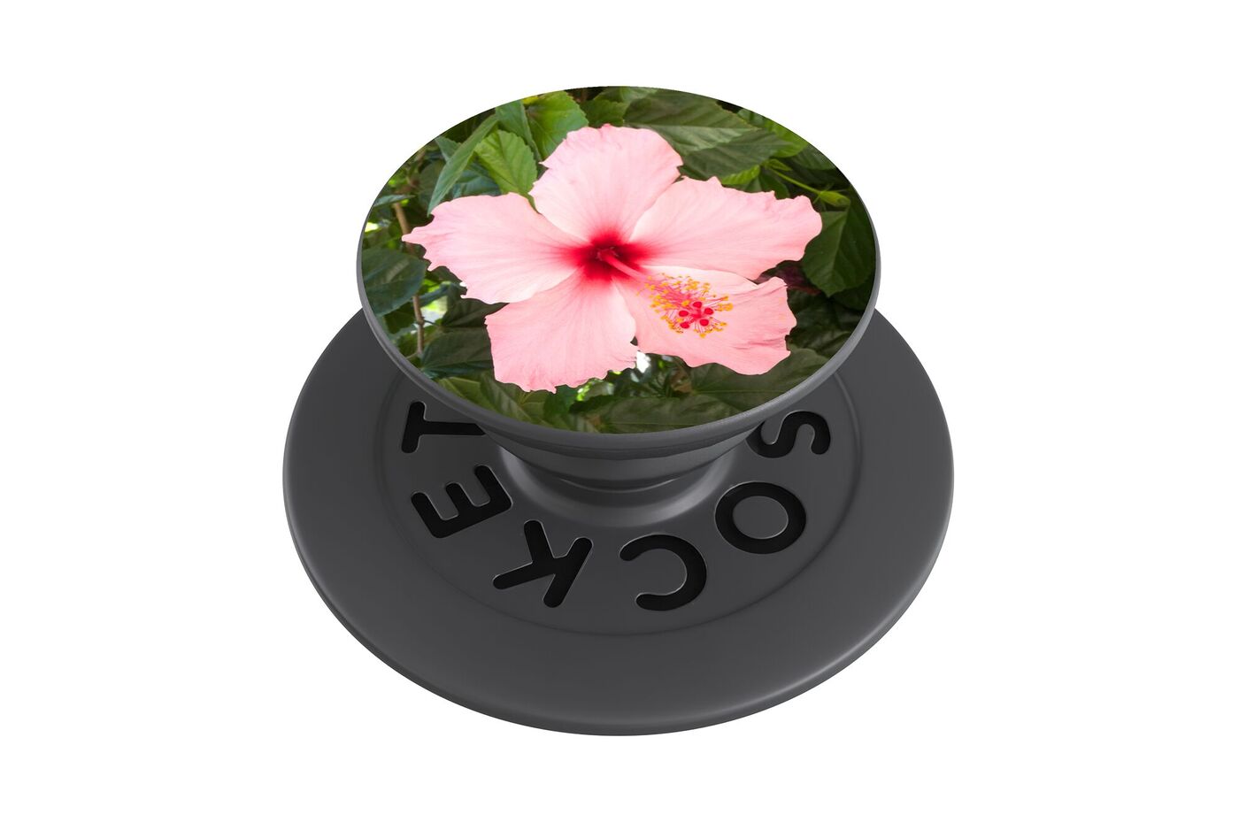 Popgrip para fundas de móvil personalizadas CEWE. Agarrador personalizado con una flor rosa.
