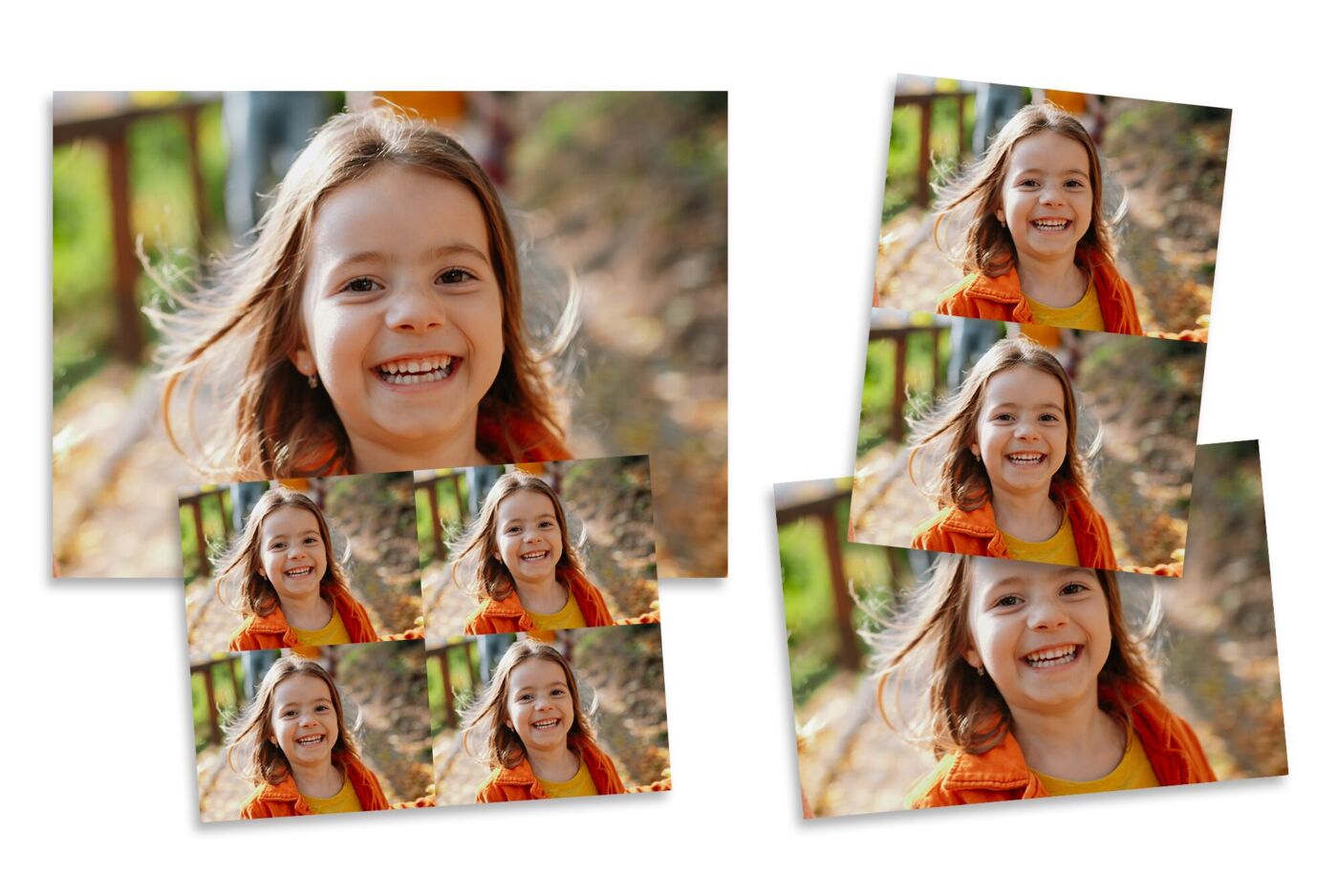 Set de fotos XL con revelados en varios formatos y tamaños pack grande.