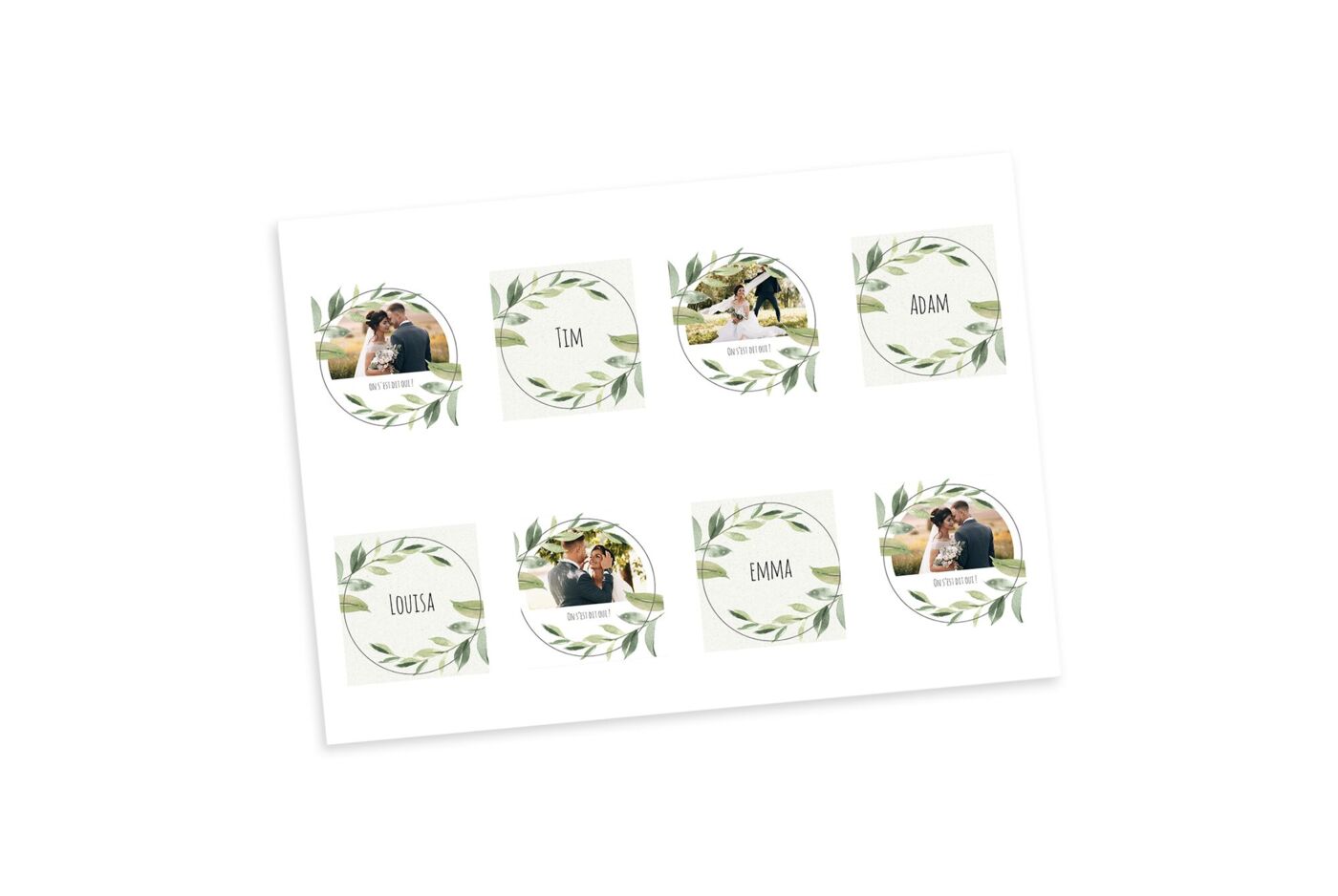 Foto pegatinas adhesivas personalizadas con fotos.